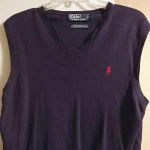 Mens V Neck Polo Ralph Lauren Cotton Vest